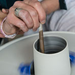 Juliet Macleod in her studio 2018